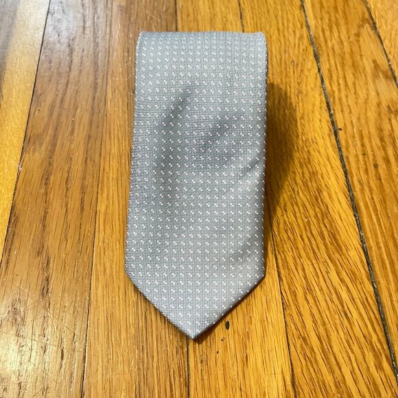 👔 Stafford Performance Pure Silk Gray with Pink Details - Picture 1 of 7